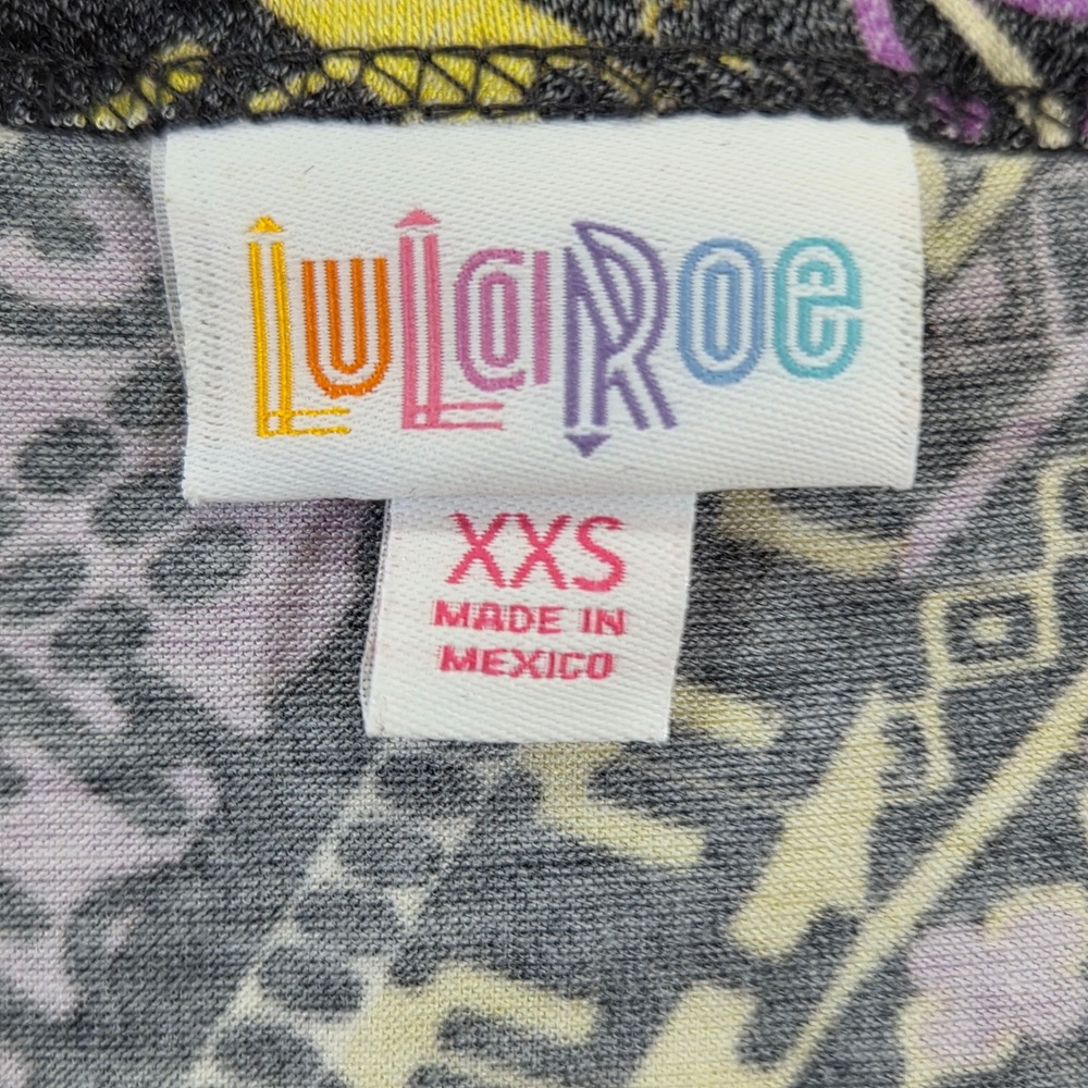 NWT LuLaRoe Julia Form Fitting Knee Length Geometric Knit Dress Womens XXS - Picture 4 of 9